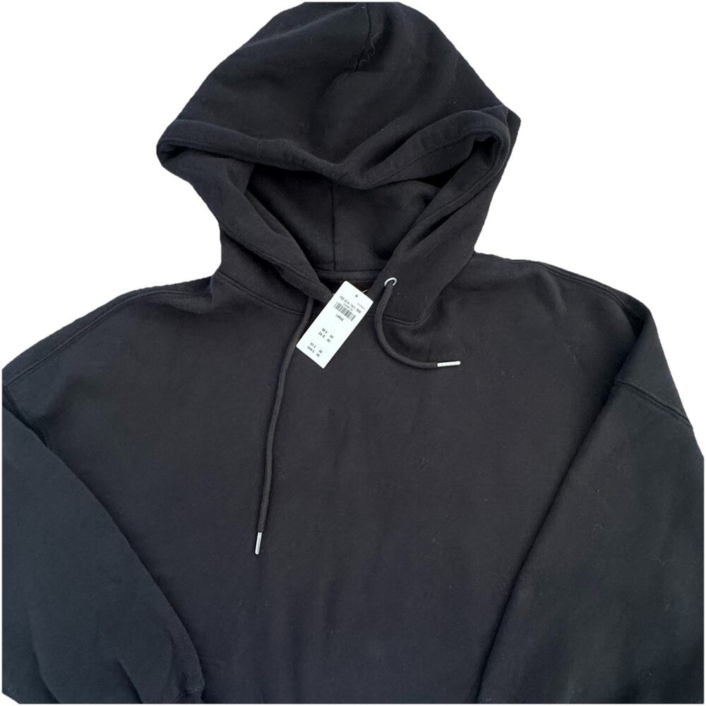 New Abercrombie & Fitch Soft A&F Max Essentials Black Hoodie Sweatshirt L - Picture 2 of 5